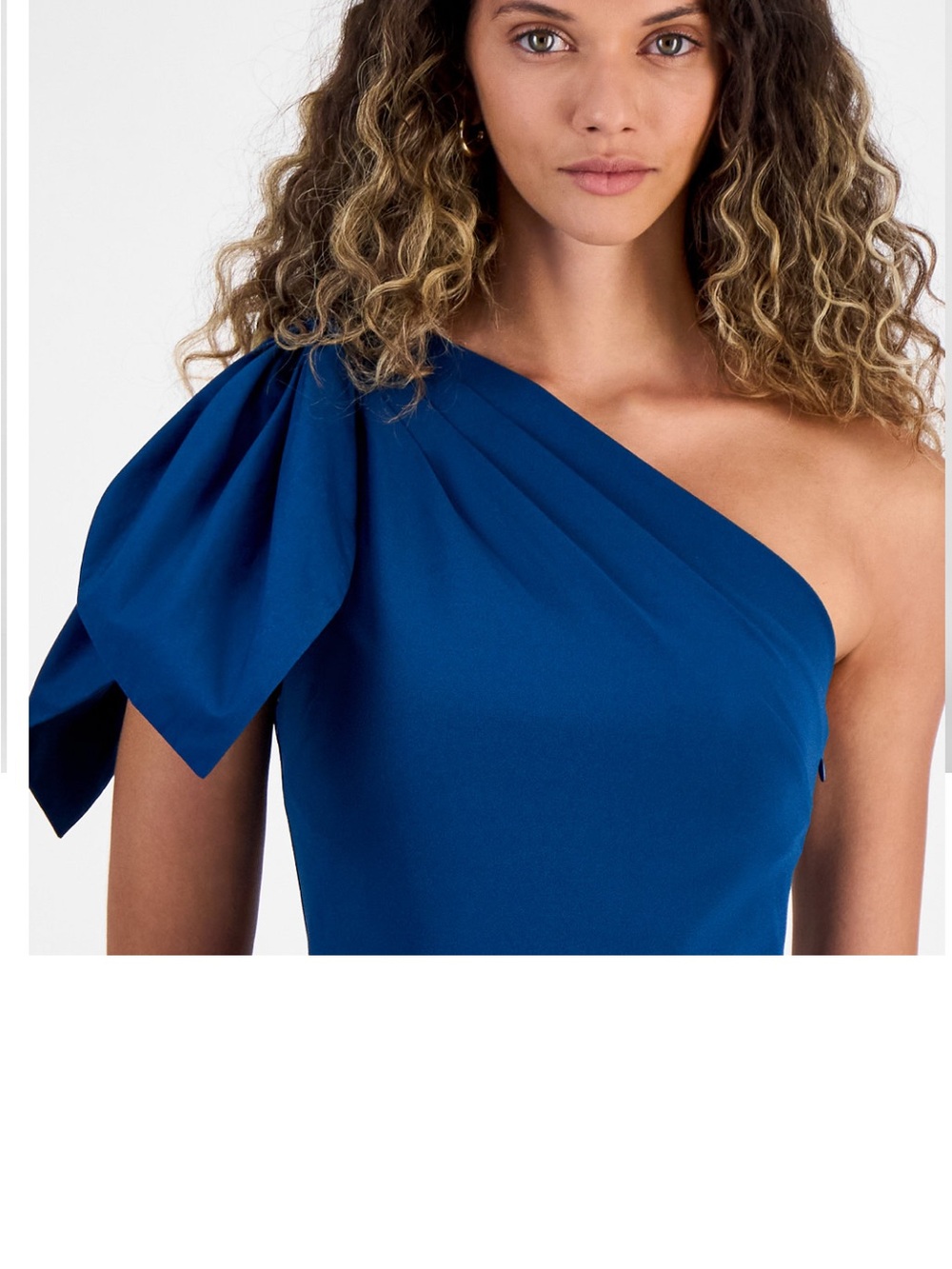 RACHEL Rachel Roy One-Shoulder Teal/Blue Dress - Picture 5 of 7